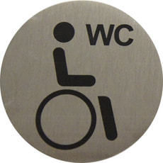 Türschild Behinderten WC