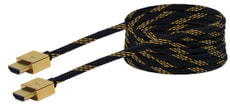 Kabel HDMI slim 2.5m gold