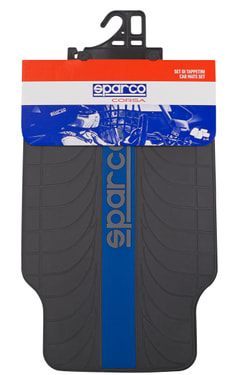 Set tappetini auto blu