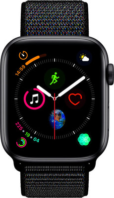Watch Serie 4 44mm GPS+Cellular space gray Aluminum Black Sport Loop