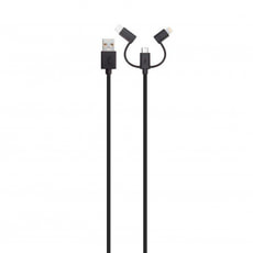 3in1 Cable Micro-USB/USB-C/Lightning 1m