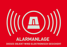 Warnaufkleber Alarm (deutsch)