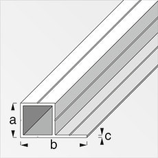 Quadratrohr, 1 Schenkel
