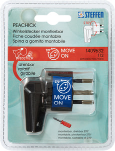 Dreh-Winkelstecker montierbar