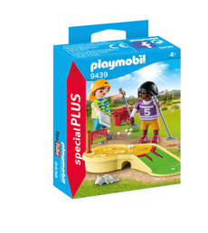 Playmobil Kinder beim Minigolfspiel