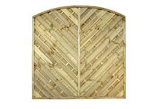 Bogen-Dichtzaun diagonal