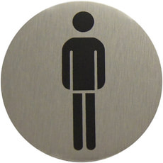 Plaque WC hommes