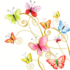 Atelier Serviettes, 20 pcs. 33x33 cm, Air printanier