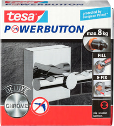 Powerbutton Haken Deluxe eckig