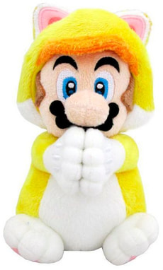 Mario Katze Handmagnet Plüsch