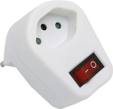 Abzweigstecker mit Schalter