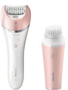 Epilierer BRP545 Satinelle Advanced + Gesichtsreinigungsbürste VisaPure mini