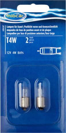 Glühlampe T4W, Stand-/Parklicht