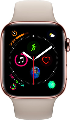 Watch Serie 4 44mm GPS+Cellular gold Stainless Steel Stone Sport Band