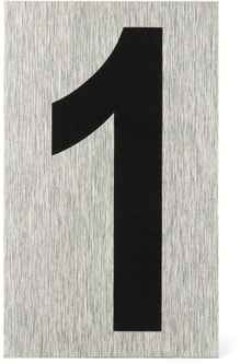 Türschild Zahl 1