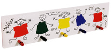 Garderobe Kinder, 5 Haken