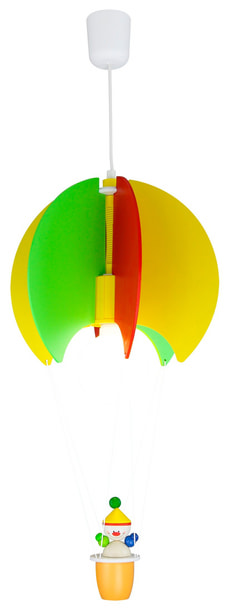 Kinderhängeleuchte Ballon mit Kasper