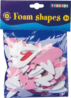 Moosgummi Herzen