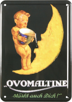 Werbe-Blechschild Ovomaltine