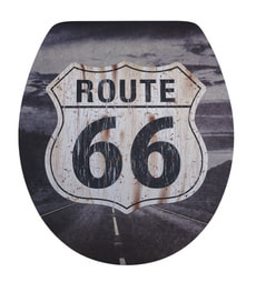 WC-Sitz Relief Route 66