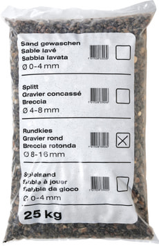 Rundkies, 25 kg