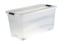 Kristallbox mit Rollen 83L