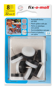 Kunststoffgleiter mit Stift