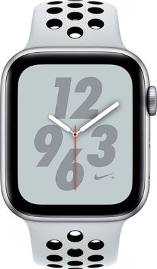 Watch Nike+ 44mm GPS silver Aluminum Pure Platinum Nike Sport Band