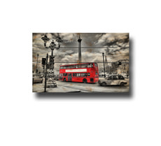 Holzfotowand London