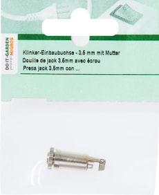 Klinker-Einbaubuchse