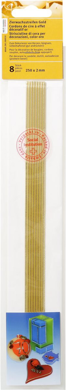 Zierwachsstreife Gold