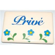 Panneau en émail Privé