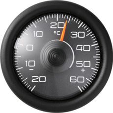 Thermometer selbstklebend rund