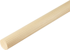Rundstab gehobelt