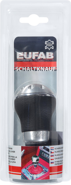 Schaltknauf Alu/ Leder