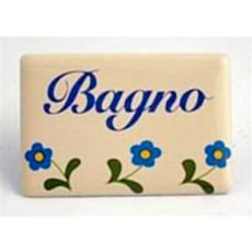 Panneau en émail Bagno