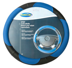 Lenkradhülle Sport blau