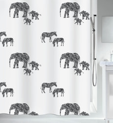 Duschvorhang Serengeti black