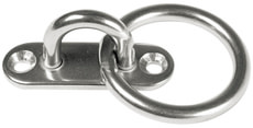 Platte mit Ring 15 x 45 mm