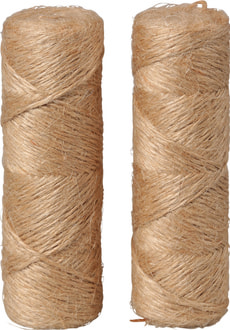 Jute-Gartenbauschnur 2x75m