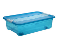 Kristallbox mit Rollen 28L