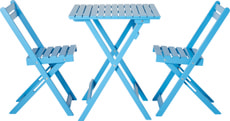 Set 1 Tisch und 2 Klappstühle