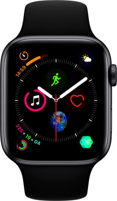 Watch Serie 4 44mm GPS+Cellular space gray Aluminum Black Sport Band
