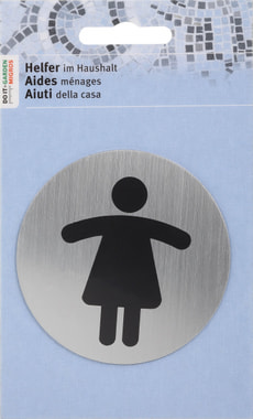 Türschild Frau
