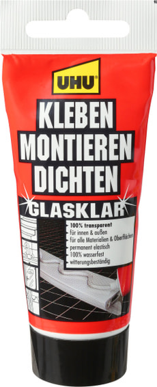 Kleben montieren dichten glasklar
