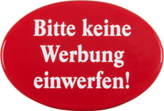 Emailschild Bitte keine Werbung