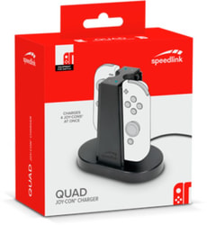 QUAD Joycon Charger black