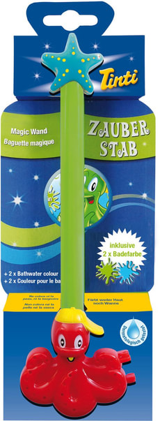Zauberstab mit Badewasserfarben