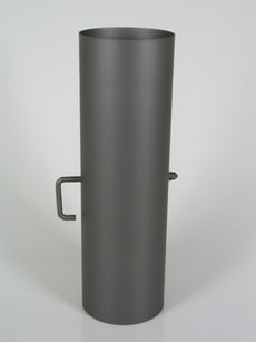 Rauchrohr 50 cm, mit Drosselklappe