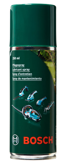 Pflegespray für Gartengeräte